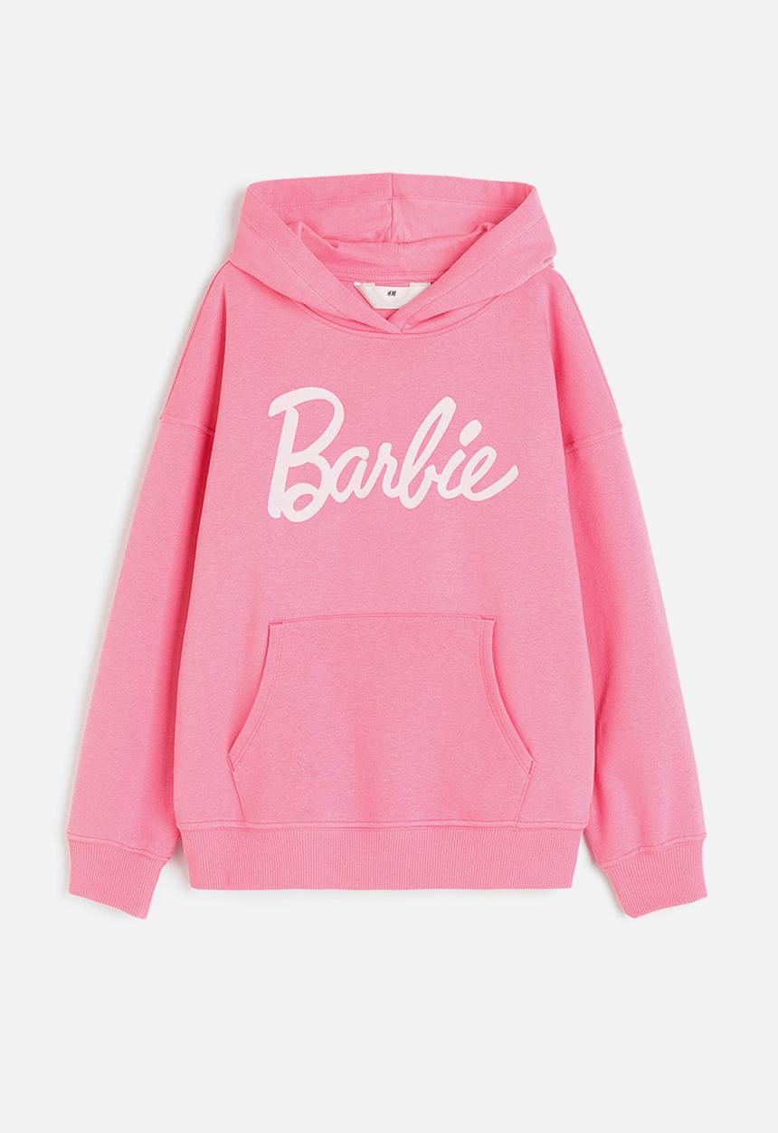 H&M - Oversized printed hoodie - pink,multi