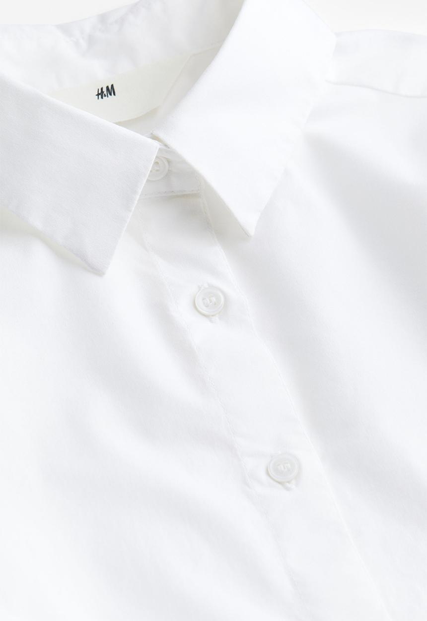 H&M - Long-sleeved shirt - white