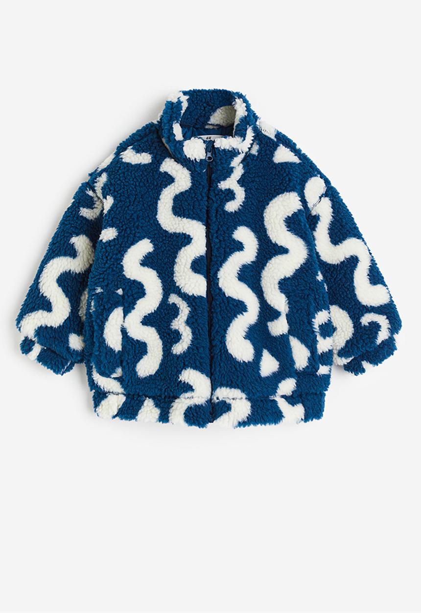 H&M - Teddy jacket - blue,multi