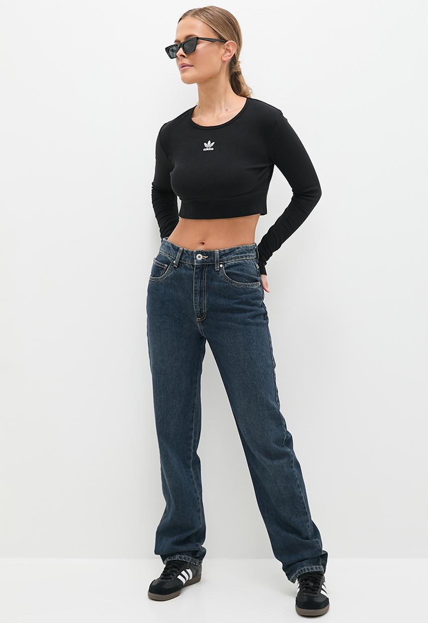 adidas Originals - Long sleeve rib t w - black