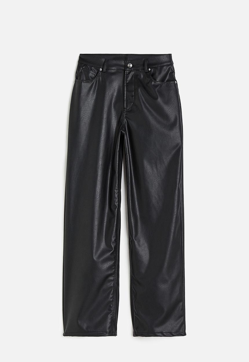 H&M - 90s baggy high jeans - black