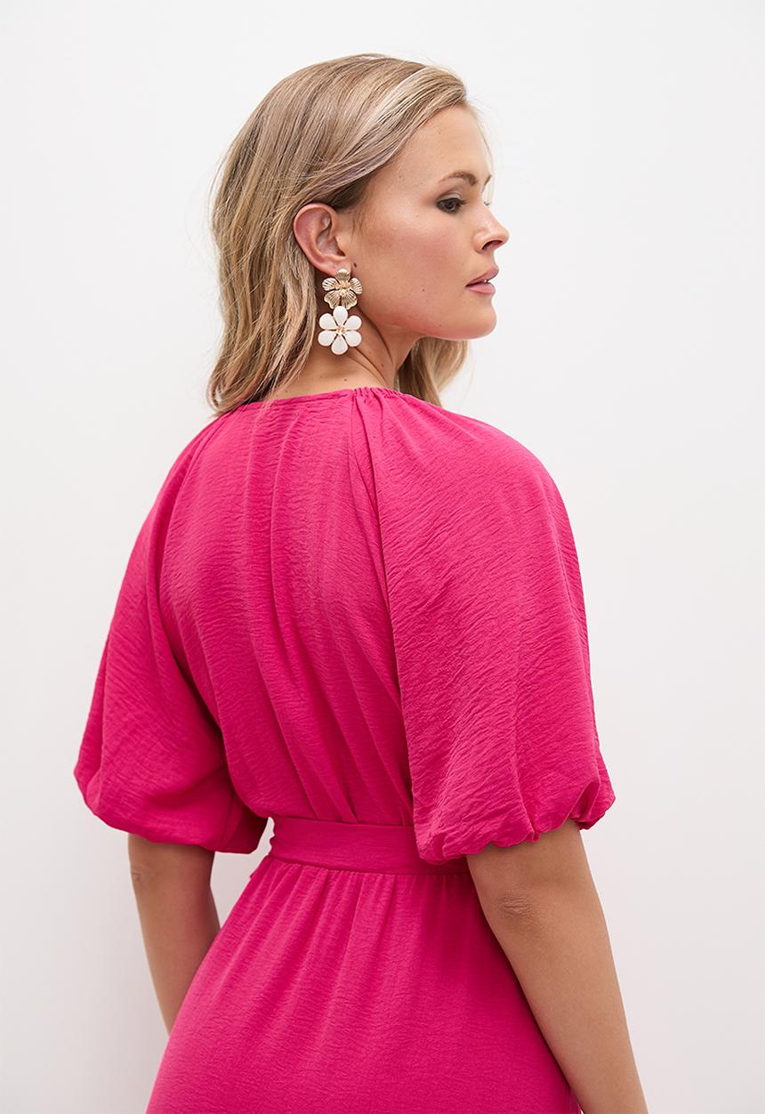 MILLA - Femme wrap maxi dress - Dusty Pink