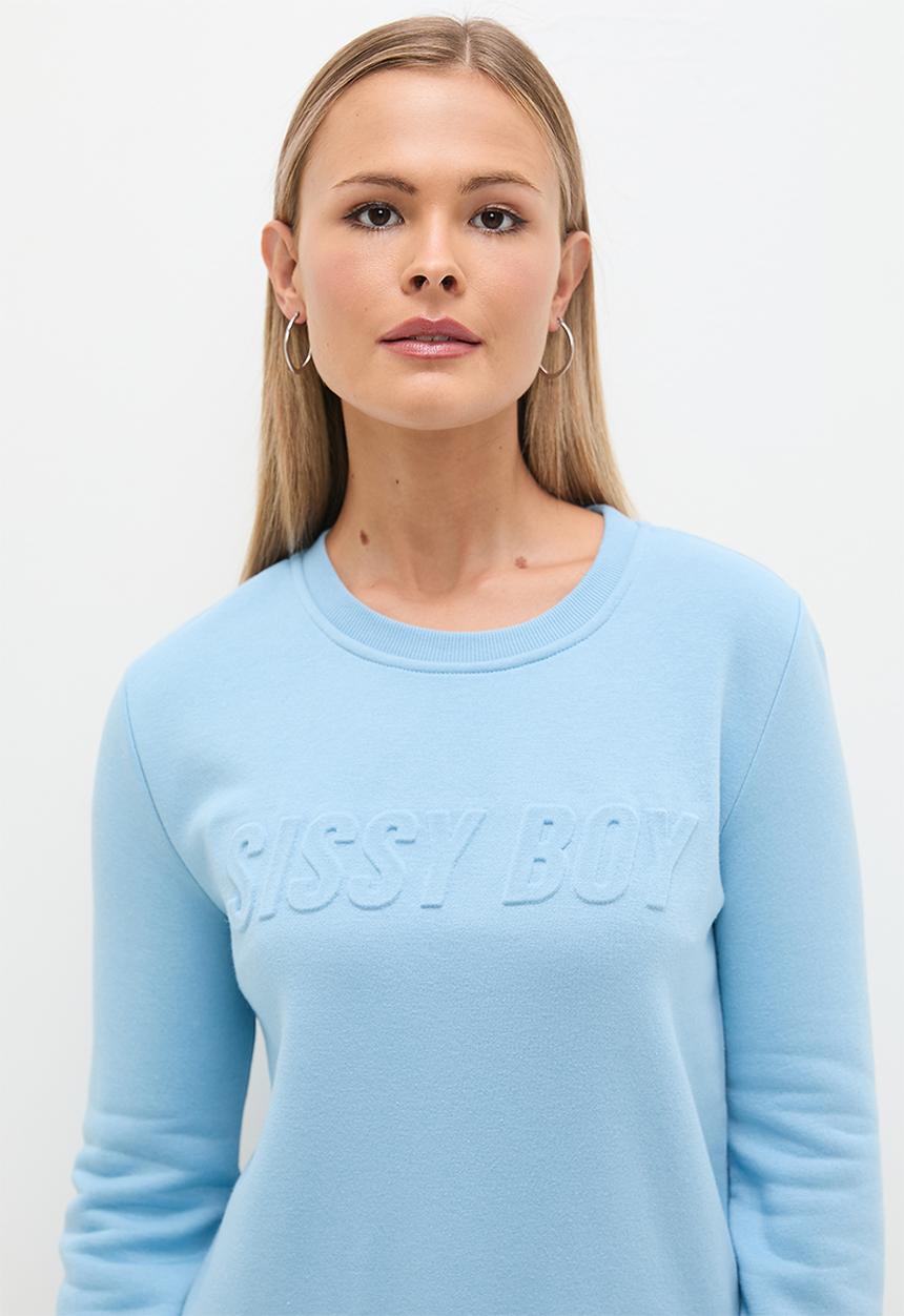 SISSY BOY - Aksi: Basic Embossed Logo Sweat Top - Blue