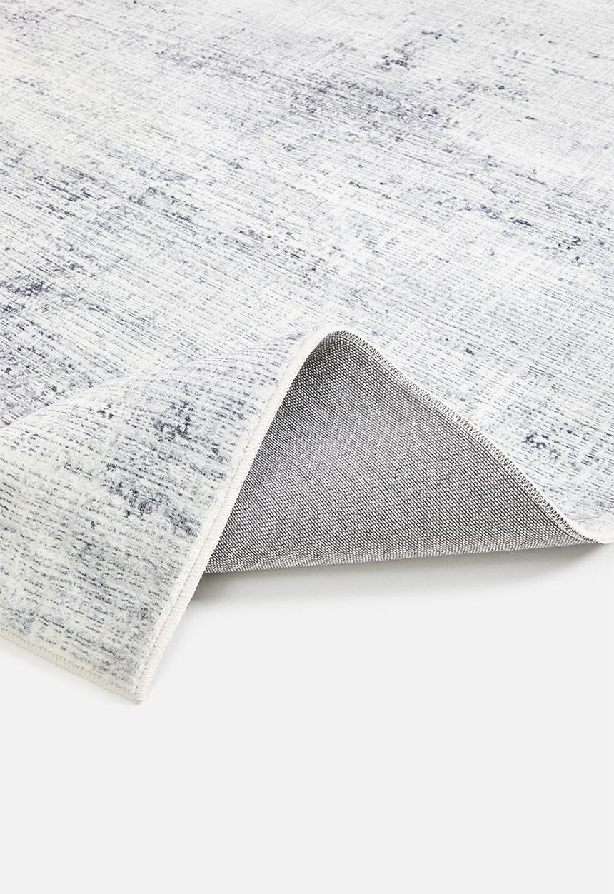 Sixth Floor - Distressed Grey Plush Rug