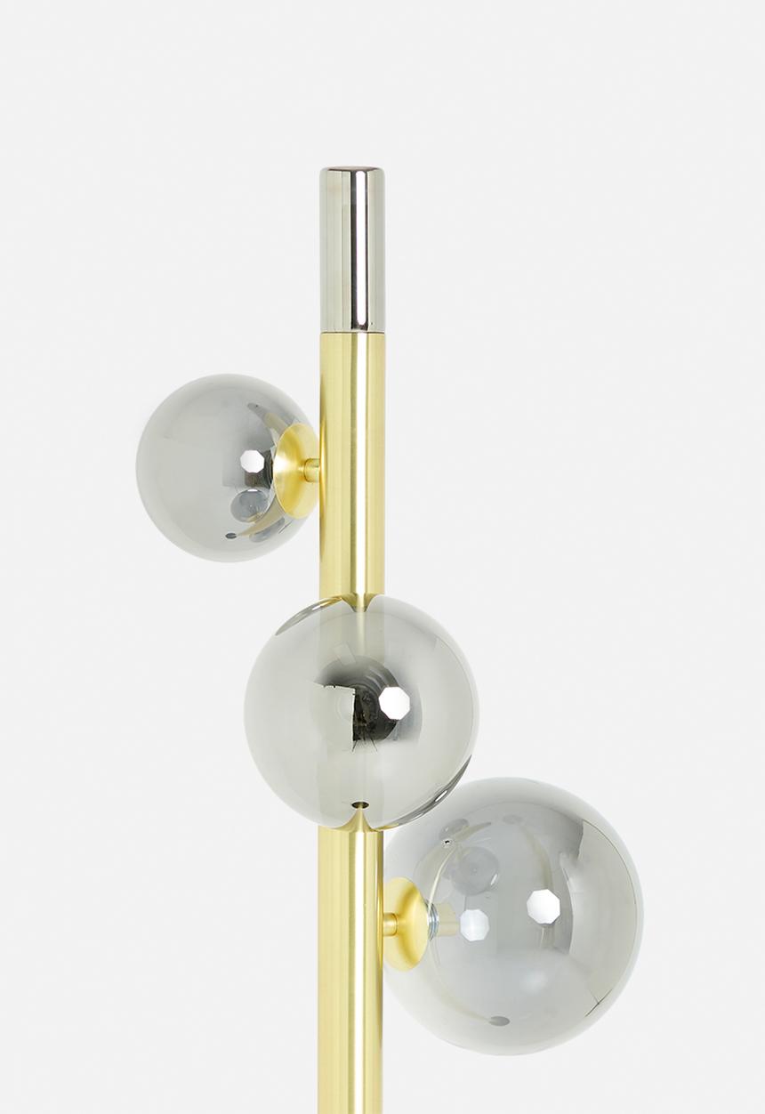 Sixth Floor - Suzy floor lamp - gold & black