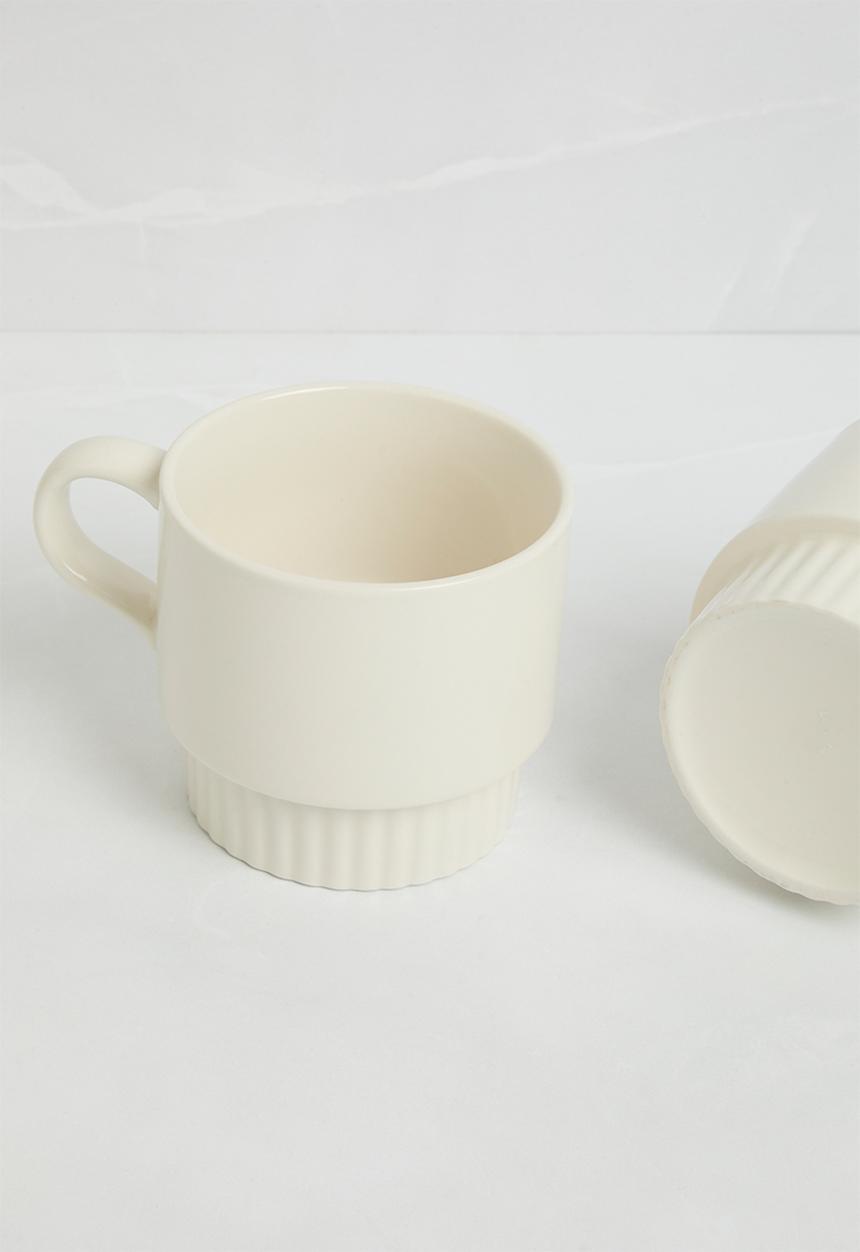 Sixth Floor - Draconis mug set of 4 - Natural