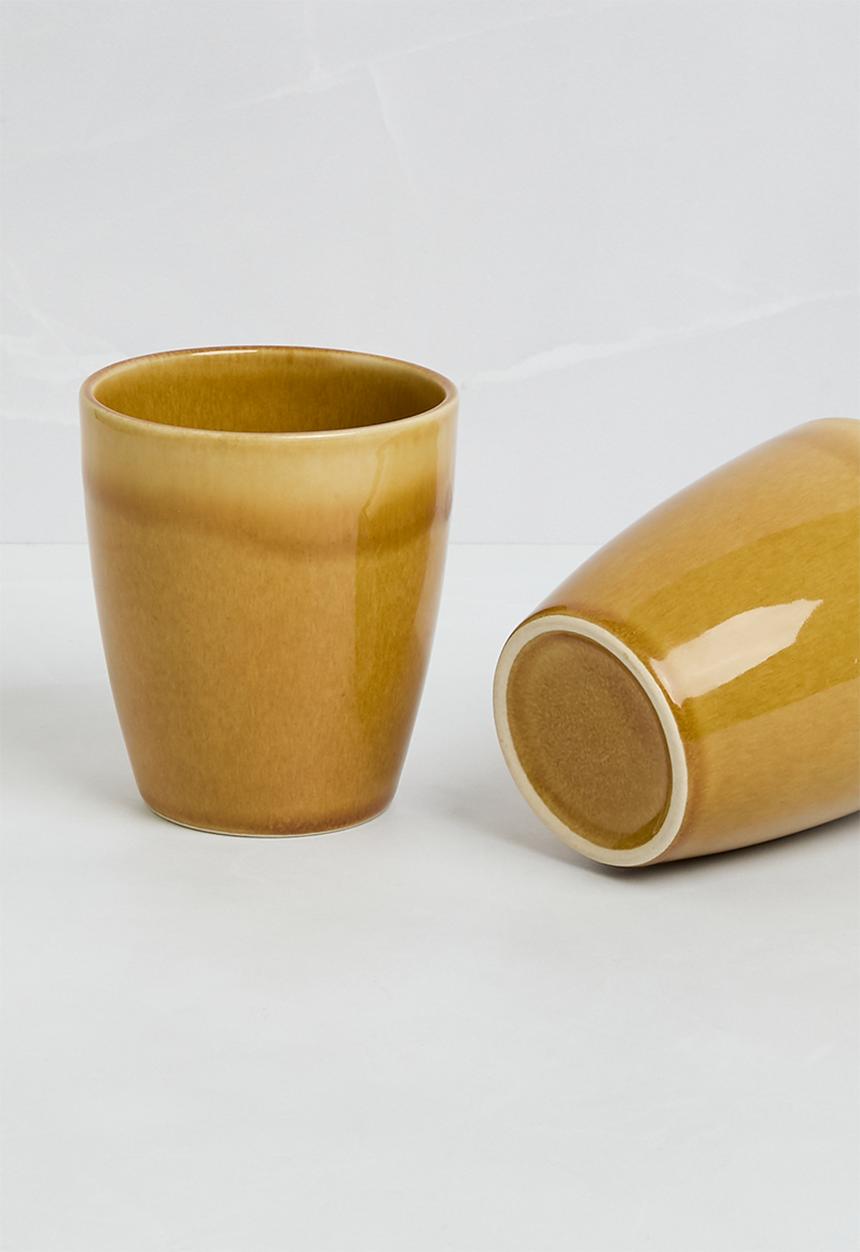 Sixth Floor - Jupiter mugs set of 4 - Brown