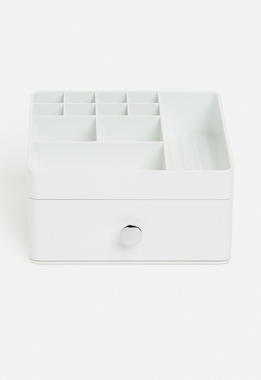 Litem - Cosmetics Desk Organiser 1 Layer - White