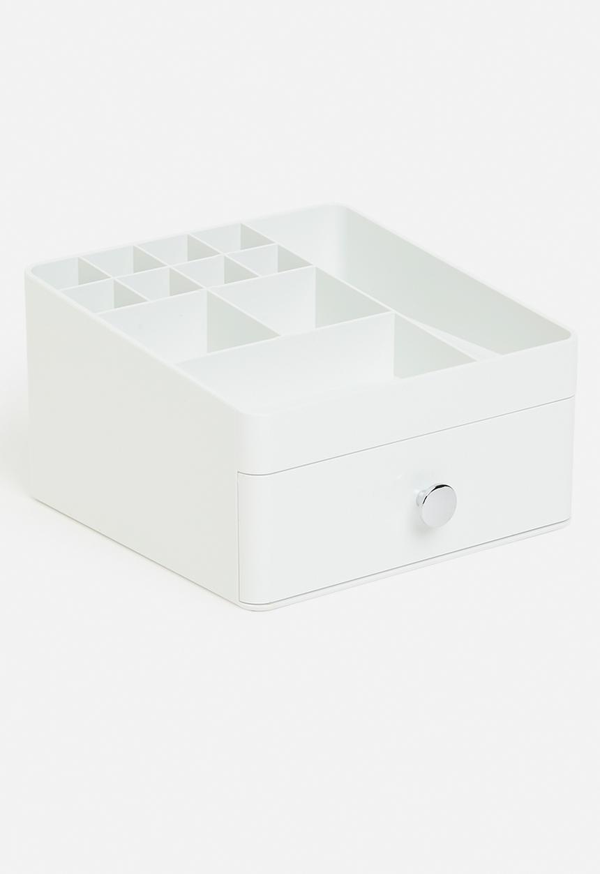 Litem - Cosmetics Desk Organiser 1 Layer - White