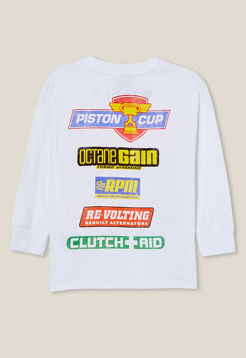 Cotton On - License long sleeve tee - lcn dis white/lightning 95