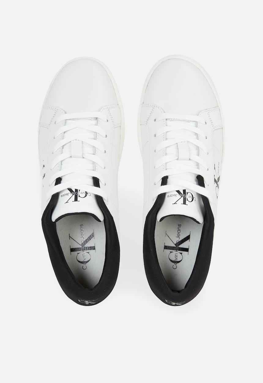 Calvin Klein - Classic Cupsole Low Laceup leather - Black/Bright White