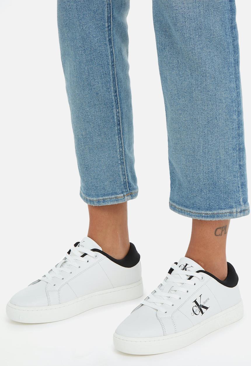 Calvin Klein - Classic Cupsole Low Laceup leather - Black/Bright White