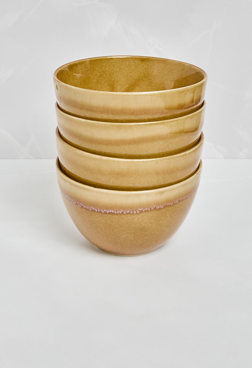 Sixth Floor - Jupiter bowl set of 4 - Brown