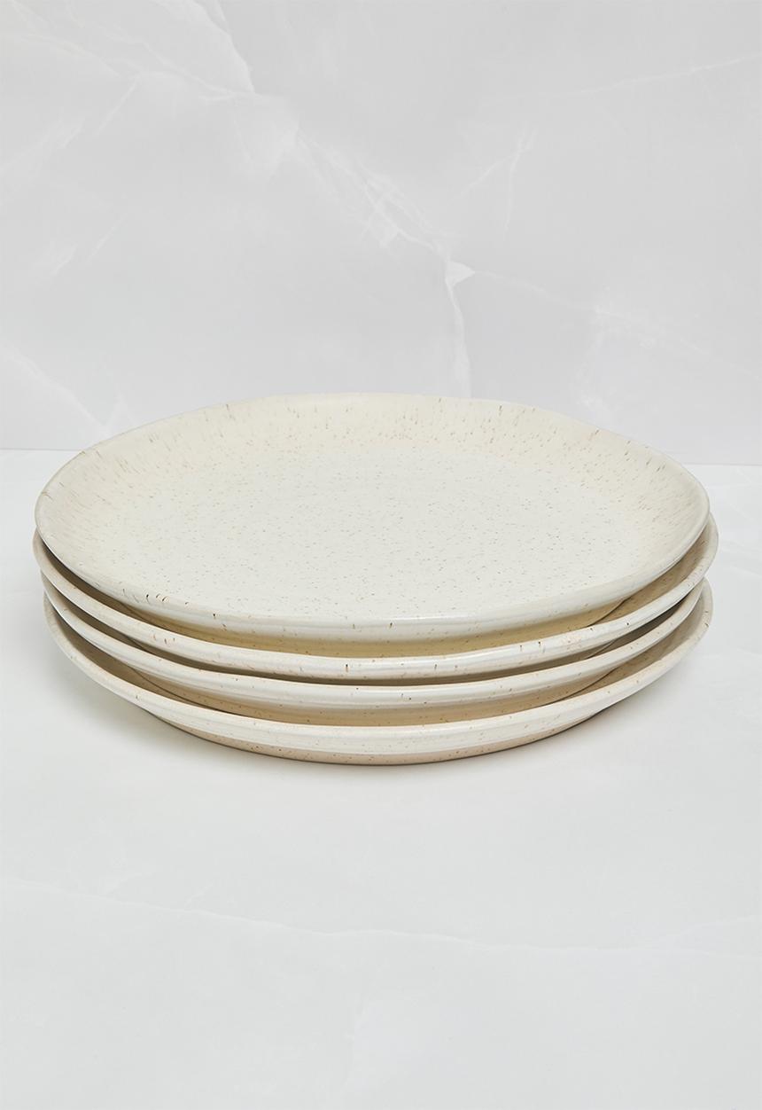 Sixth Floor - Saturn dinner plate set of 4 - Milk