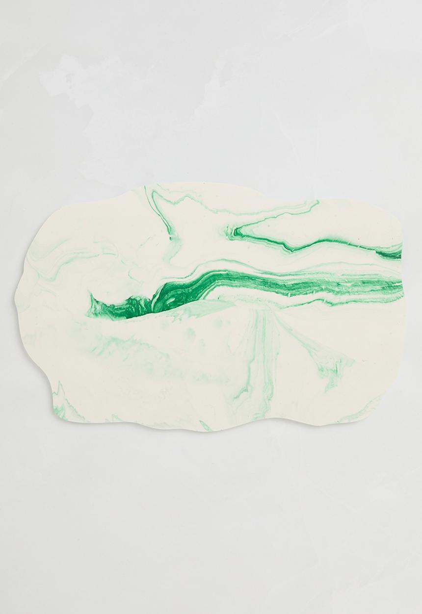 Terrazzo Home - Organic Serving Tray - Green marble