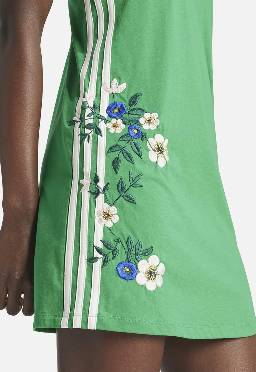 adidas Originals - Floral dress - green