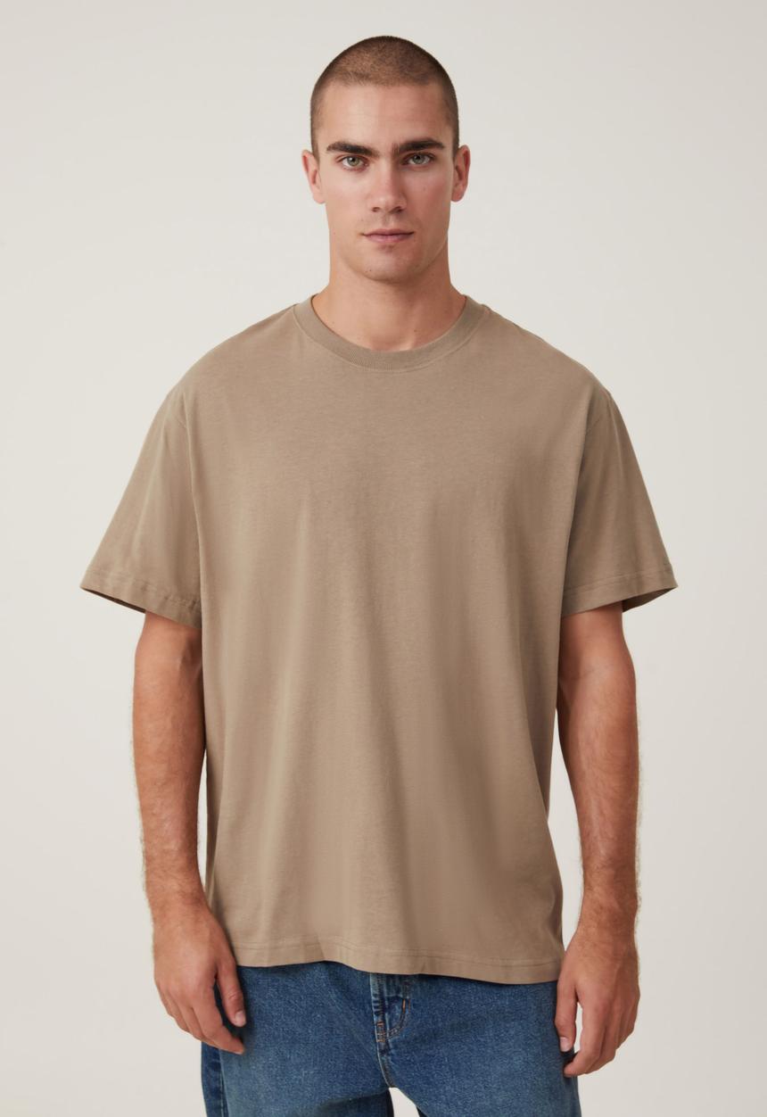 Cotton On - Organic Loose Fit T-shirt - Coffee