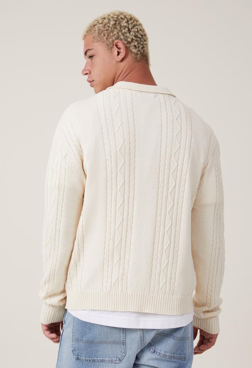 Cotton On - Rugby Knit - Cream