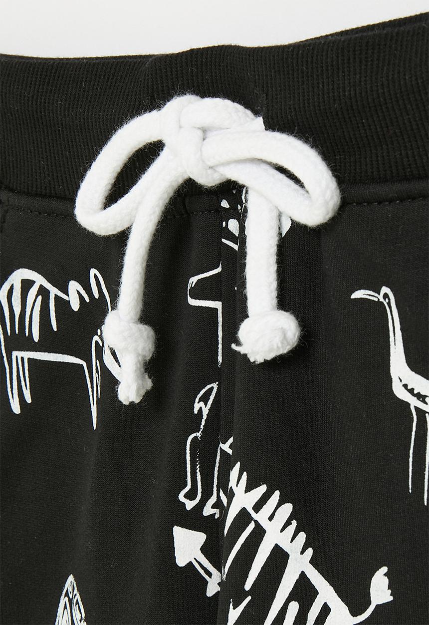 Pop Candy - Printed sweat pants - black & white