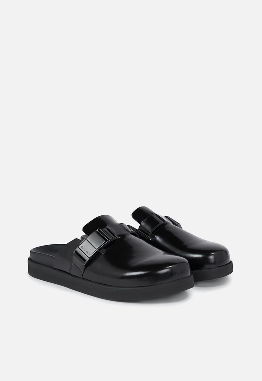 Calvin Klein - Mule w/ iconic plaque - black