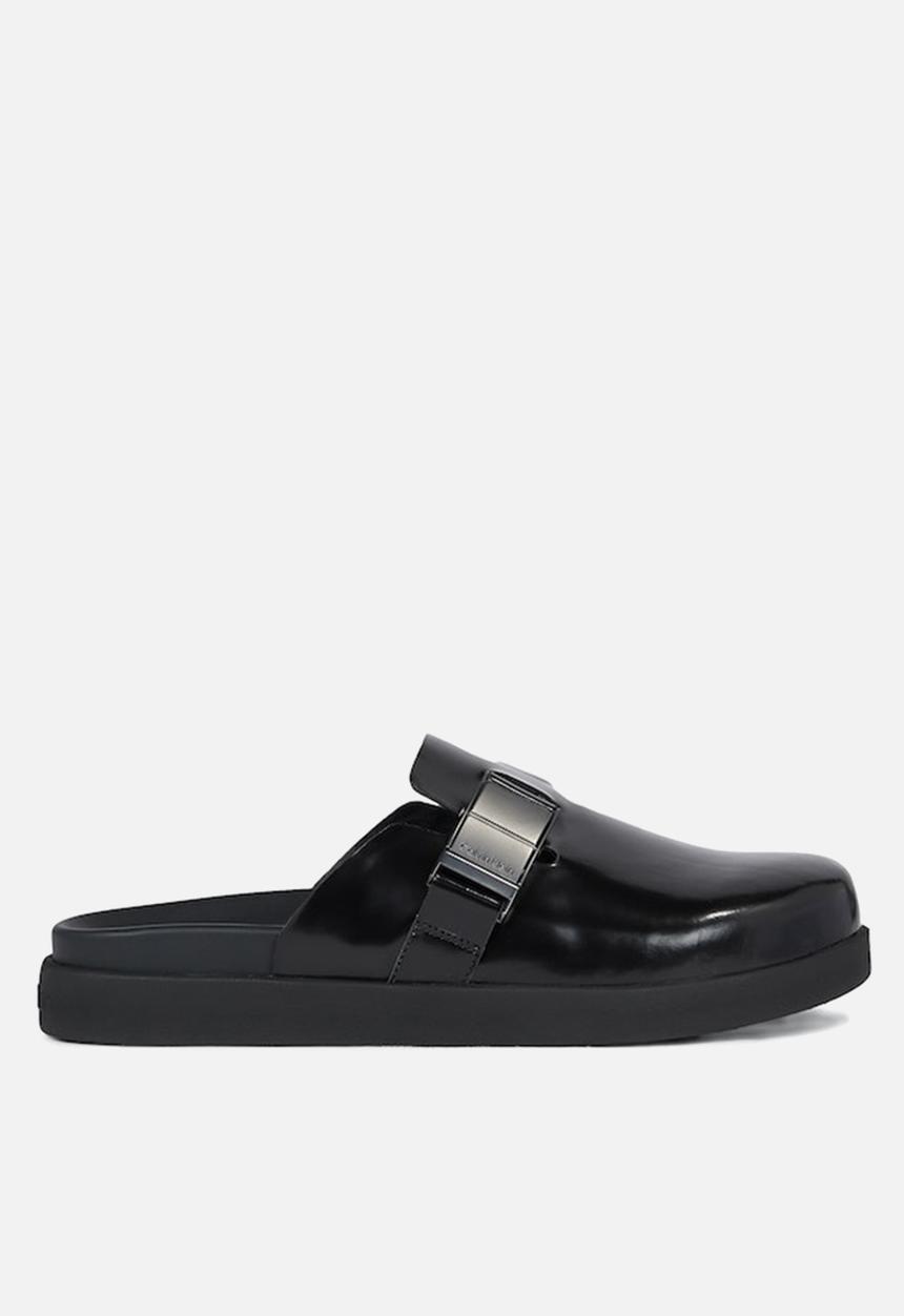 Calvin Klein - Mule w/ iconic plaque - black