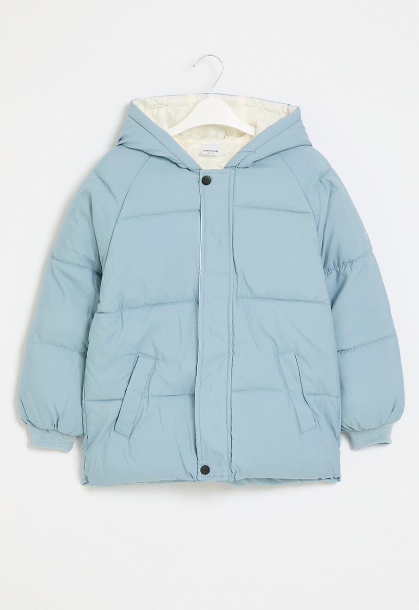 Pop Candy - Hooded puffer jacket - blue