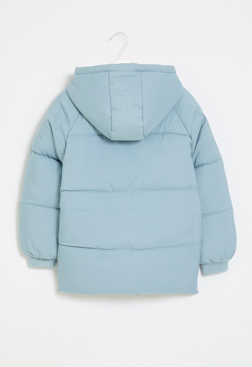 Pop Candy - Hooded puffer jacket - blue