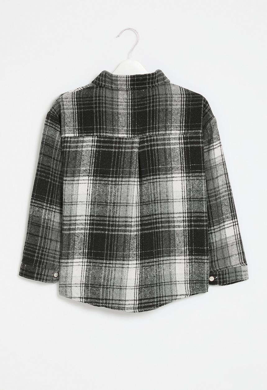 Pop Candy - Plaid shirt - black & grey