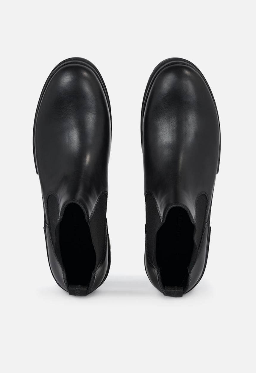 Calvin Klein - Com boot low leather chelsea boots - black
