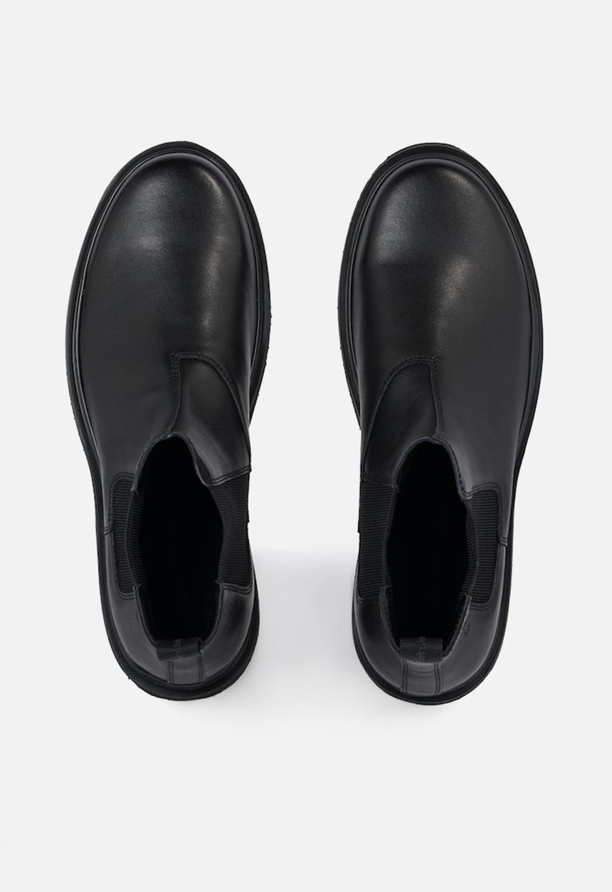 Calvin Klein - Eva boot mid chelsea leather in sat - black