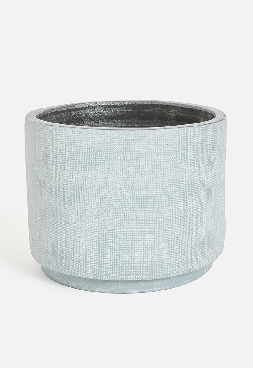 H&S - Cube planter set of 3 - grey