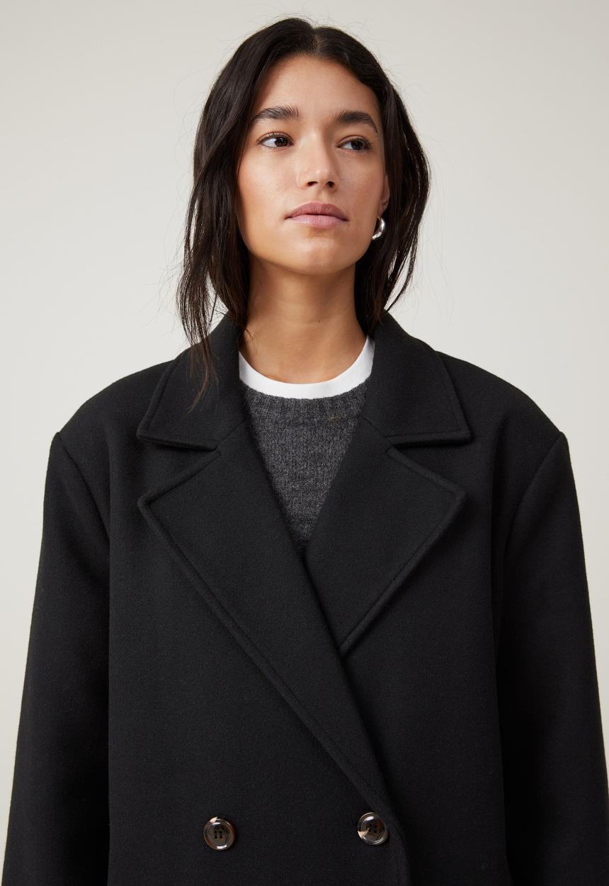 Cotton On - Harrison Coat - Black
