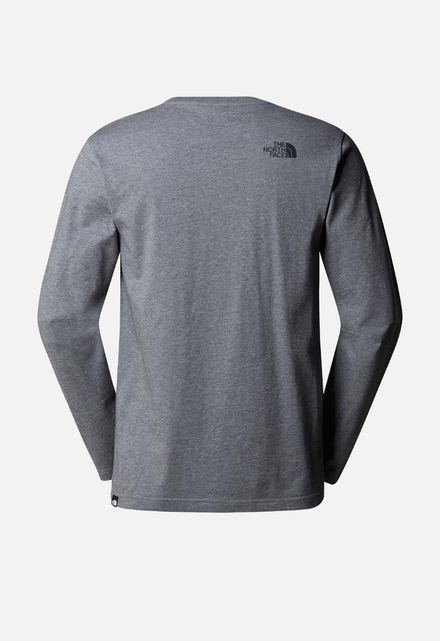 The North Face - M long sleeve simple dome tee - tnf medium grey heather (dyy)