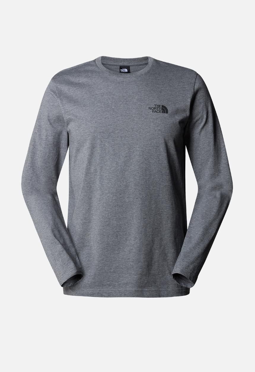 The North Face - M long sleeve simple dome tee - tnf medium grey heather (dyy)