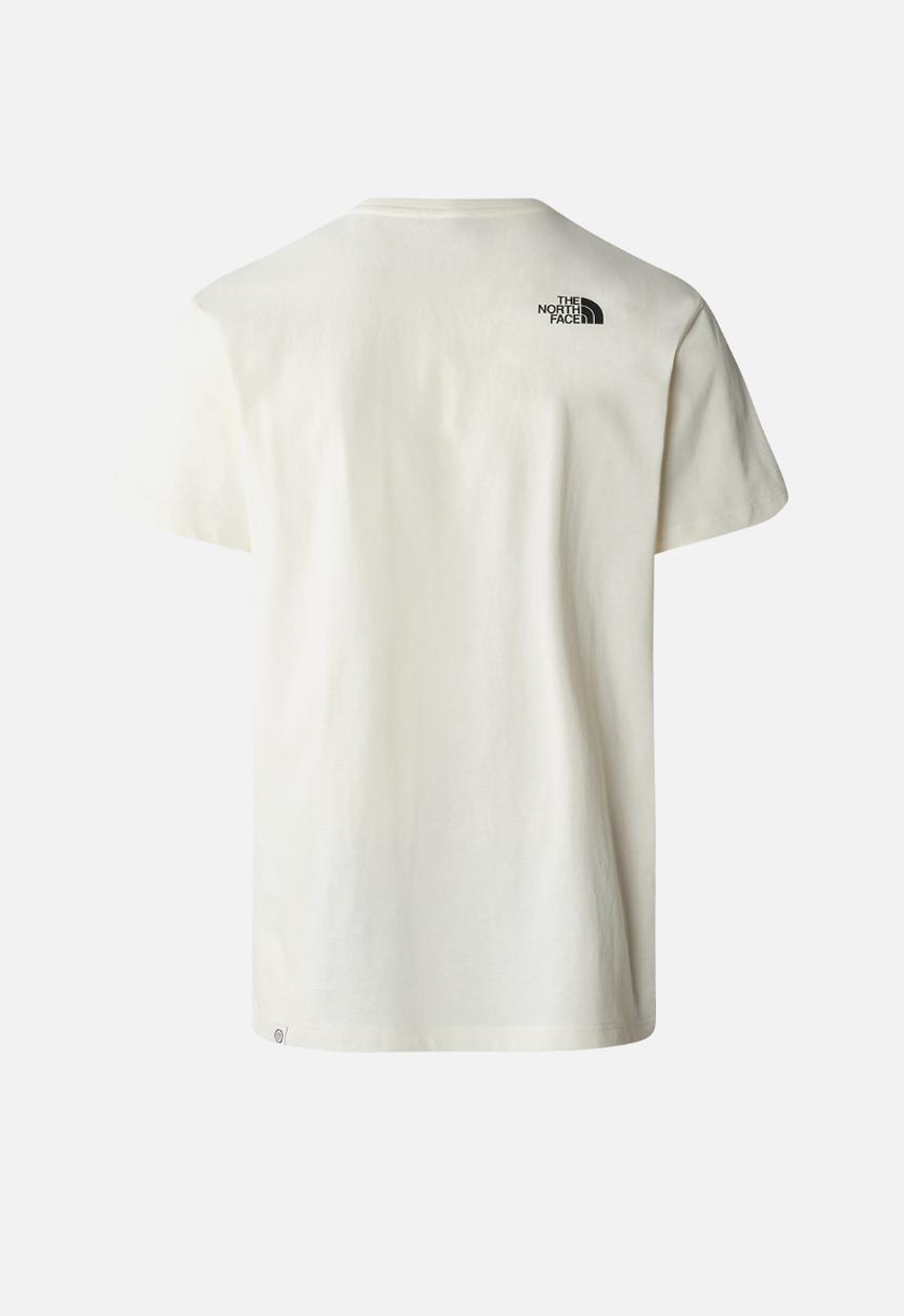 The North Face - M berkeley california short sleeve tee - white dune-optic emerald