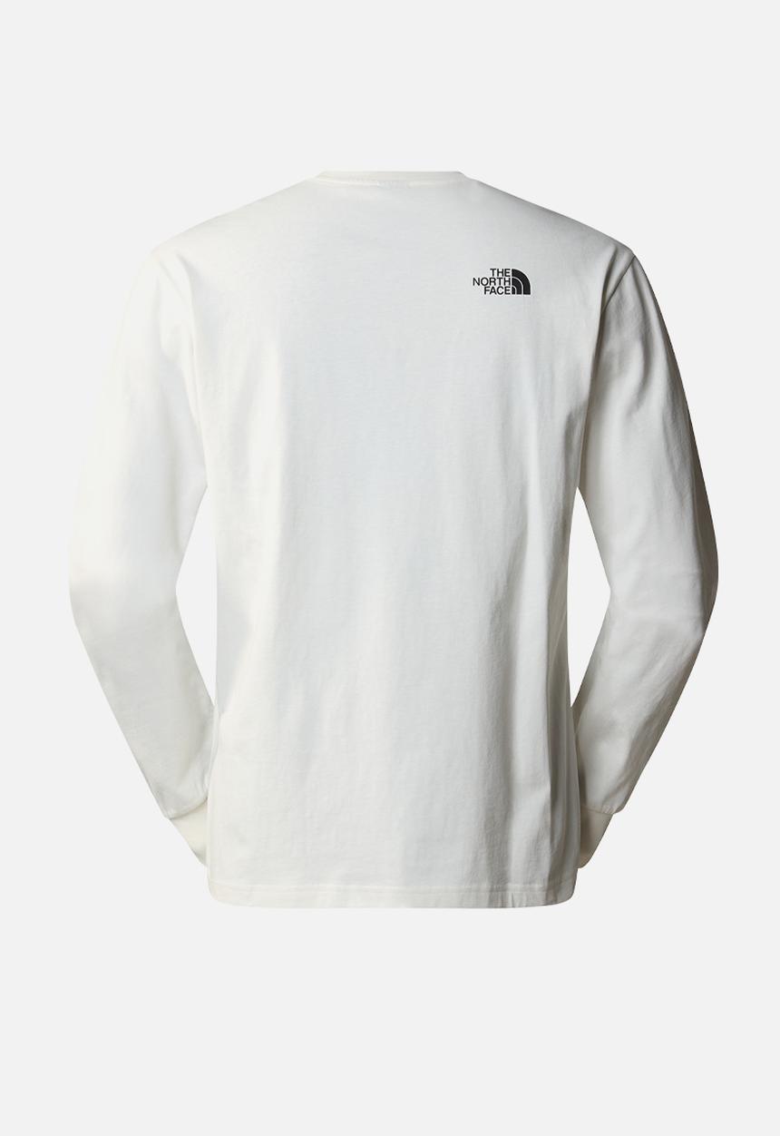 The North Face - M tnf est 1966 long sleeve tee - white dune (qli)