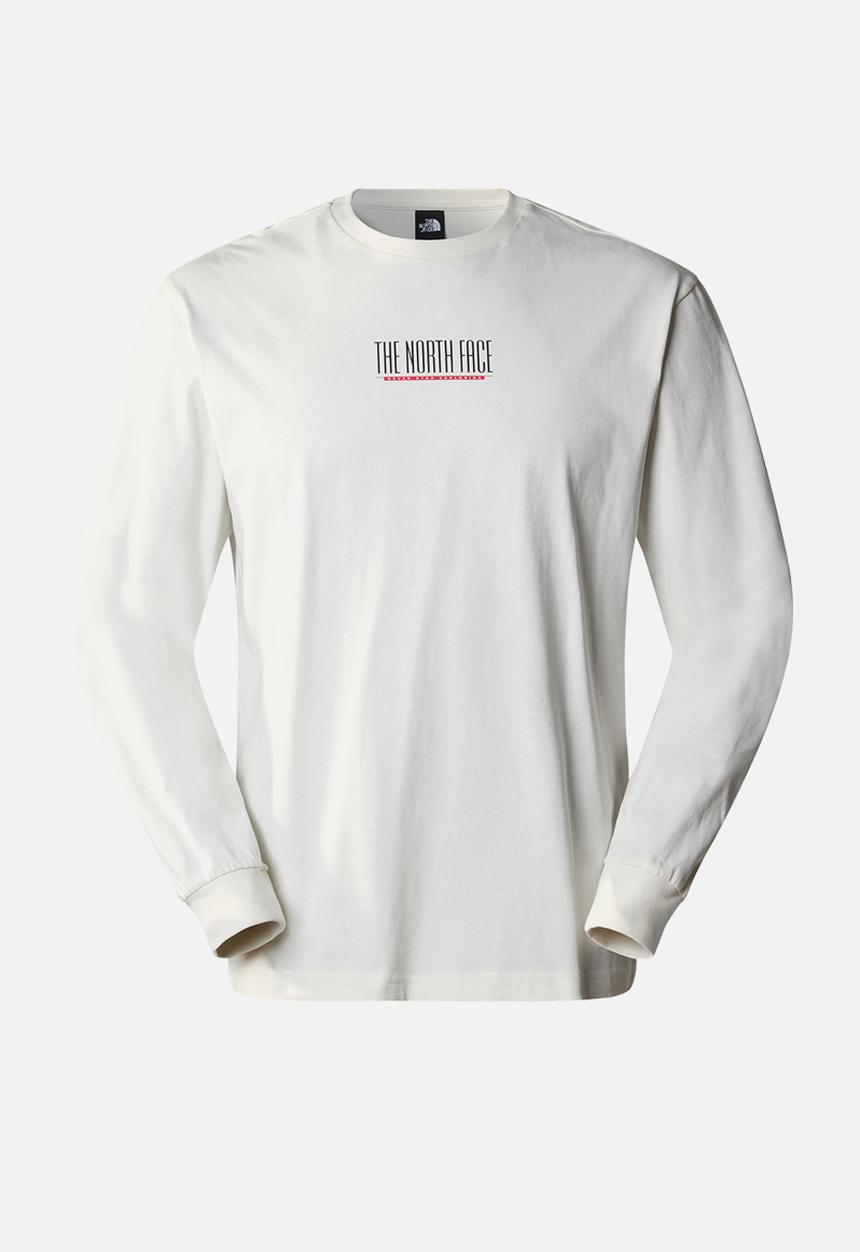The North Face - M tnf est 1966 long sleeve tee - white dune (qli)