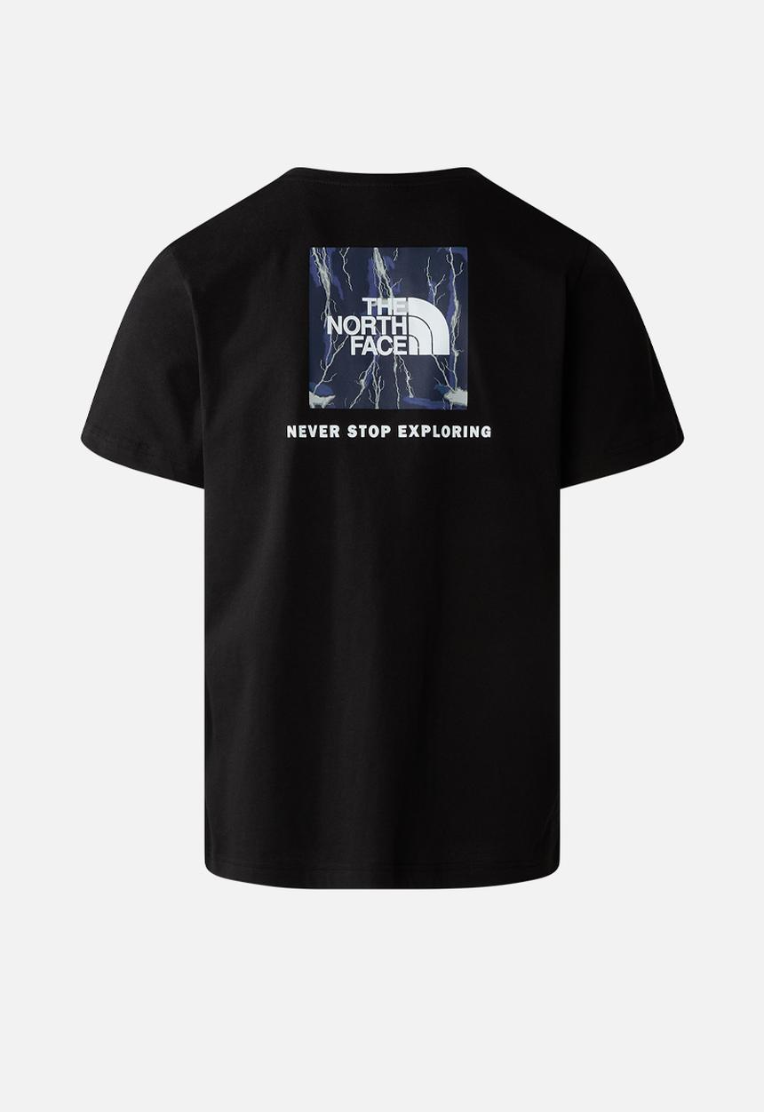 The North Face - M short sleeve redbox tee - tnf black/summit navy/tnf lightening print