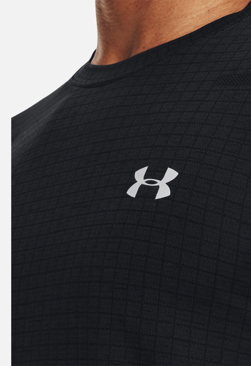 Under Armour - Ua seamless grid short sleeve - black/mod grey