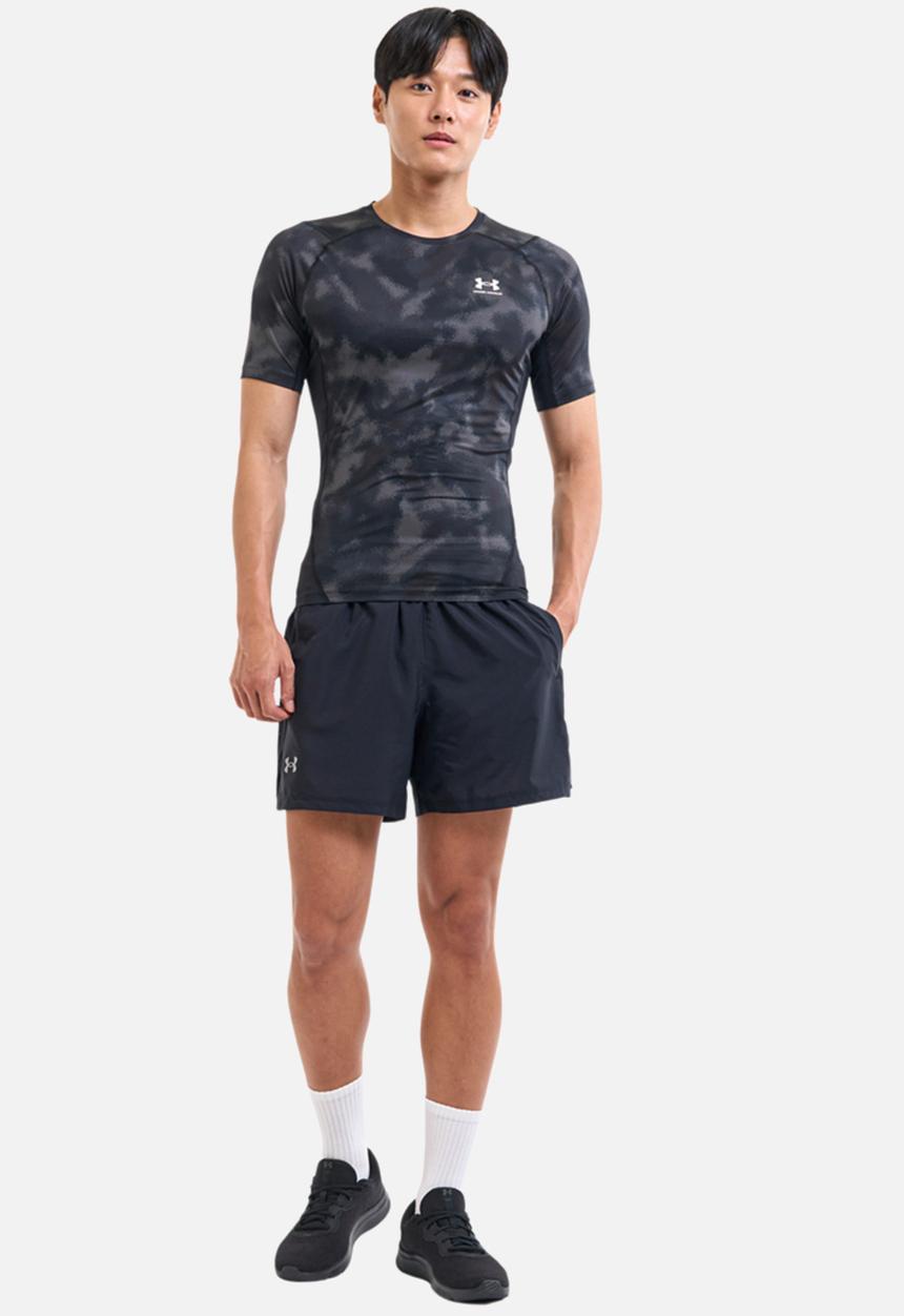 Under Armour - Ua hg armour printed short sleeve - black/white