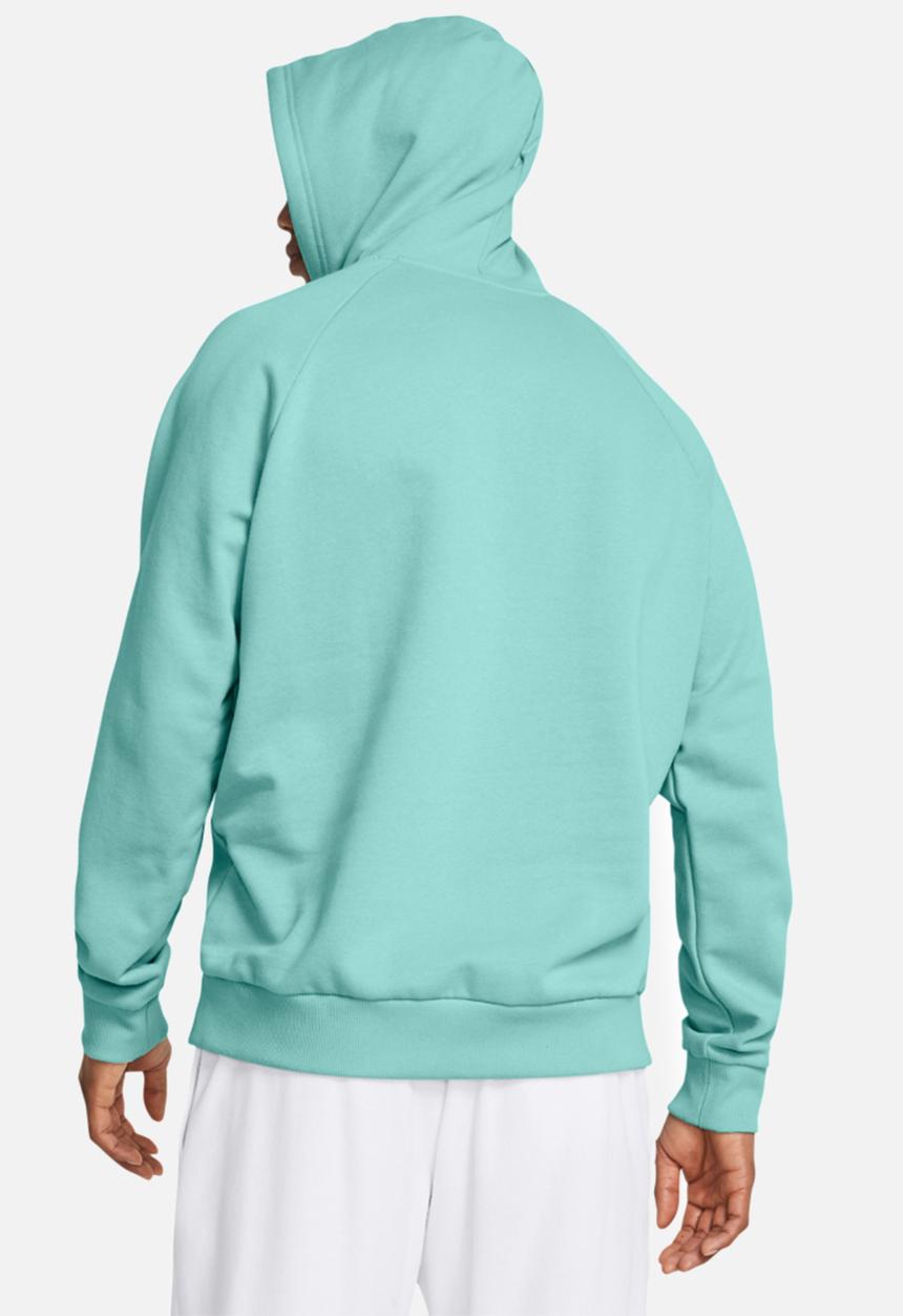 Under Armour - Ua rival fleece hoodie - radial turquoise/white