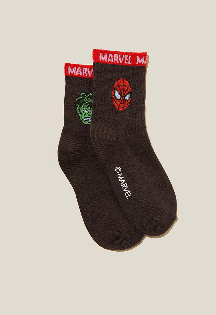 Cotton On - Single pack lcn crew sock - lcn mar phantom/marvel avengers