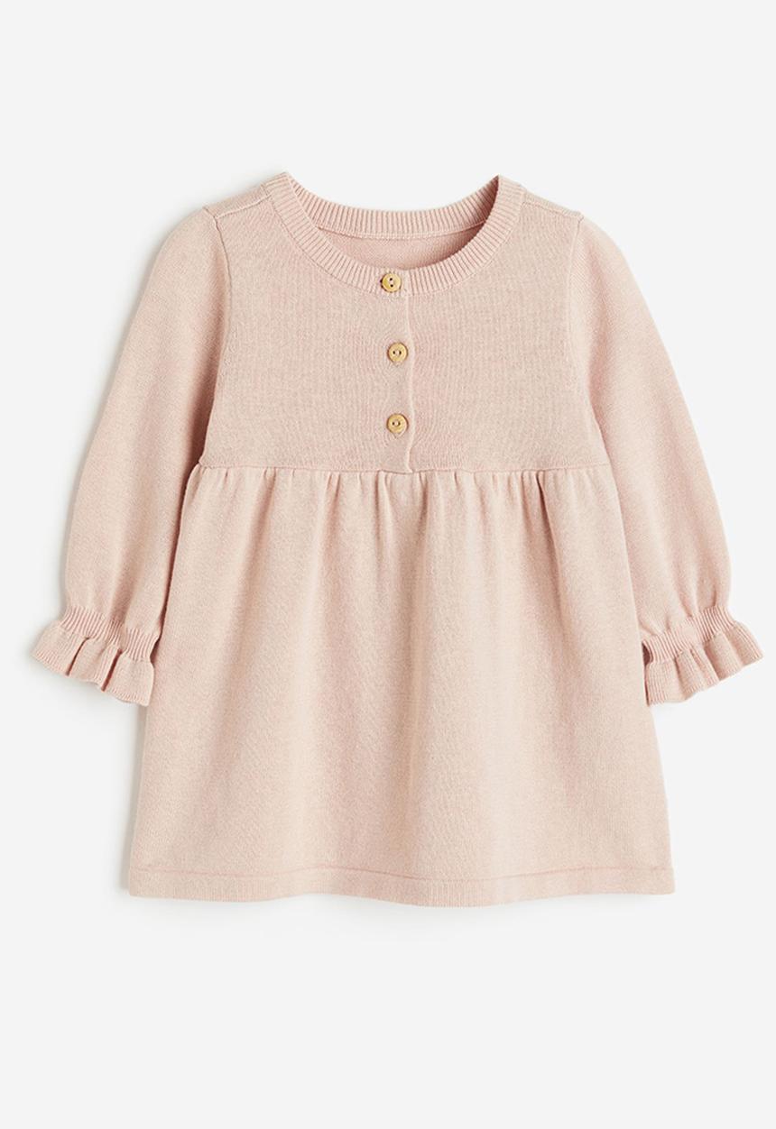 H&M - Fluffy jacket - light beige hearts