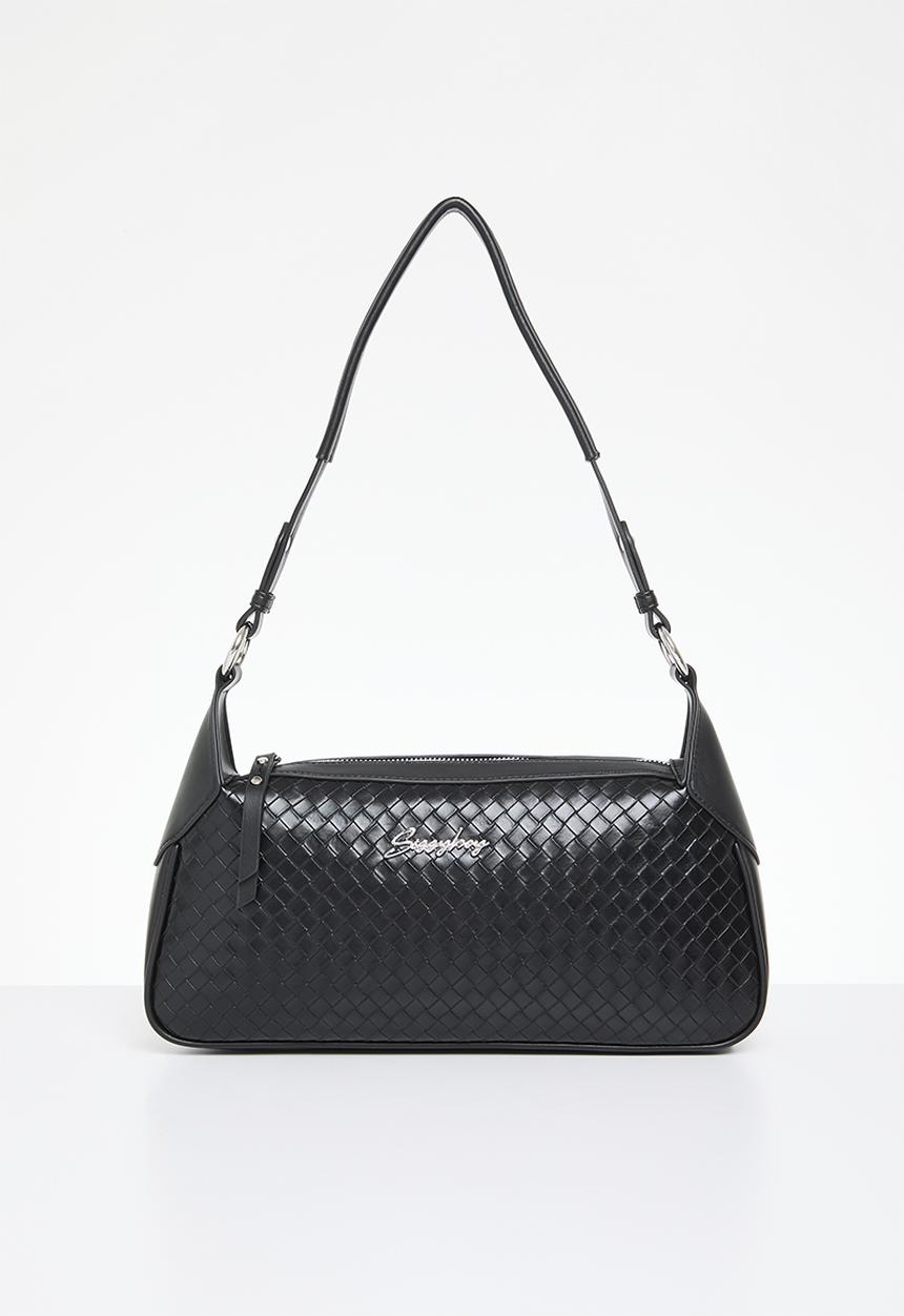 SISSY BOY - Potion woven effect shoulder bag - black