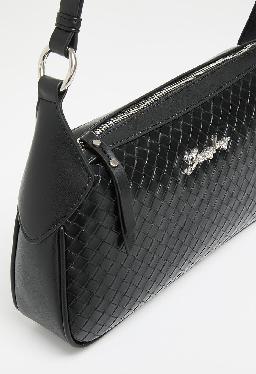 SISSY BOY - Potion woven effect shoulder bag - black