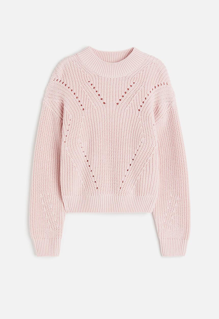 H&M - Cotton-blend jumper - light pink 