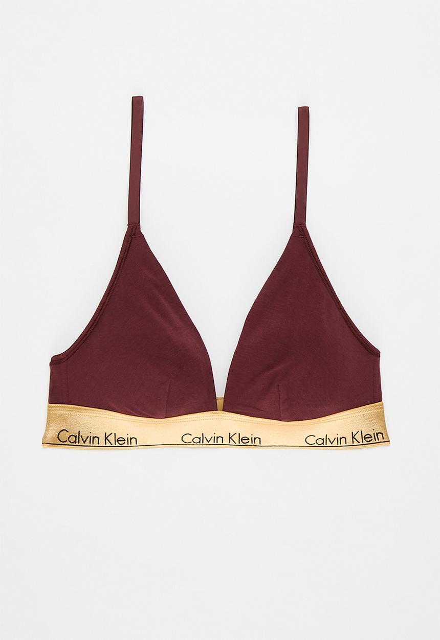 Calvin Klein - Unlined triangle - tawny port