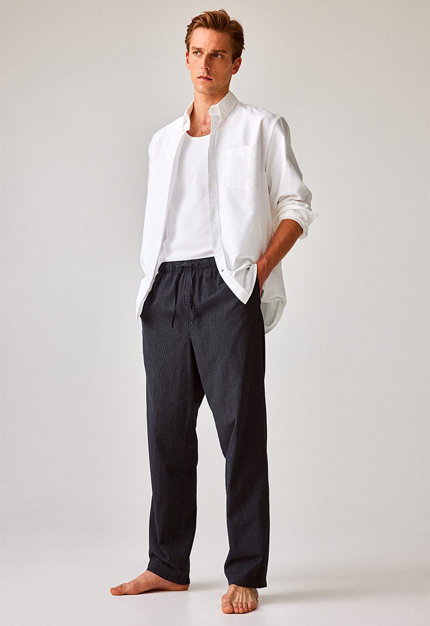 H&M - Regular fit pyjama bottoms - dark blue