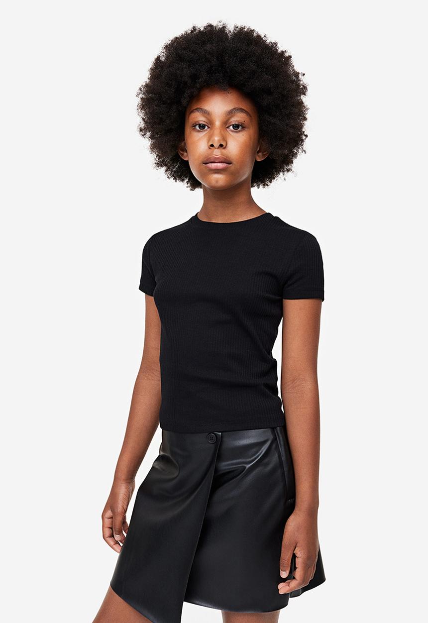 H&M - Wrap skirt - black