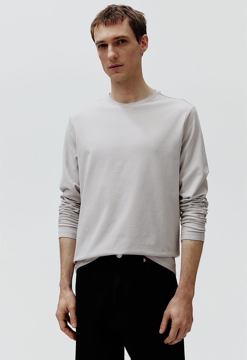 H&M - Slim fit jersey top - light grey
